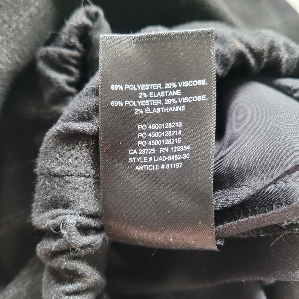 Aritzia The Group Babaton Jimmy Pant In Black Fine Grid Sz S - Picture 9 of 9
